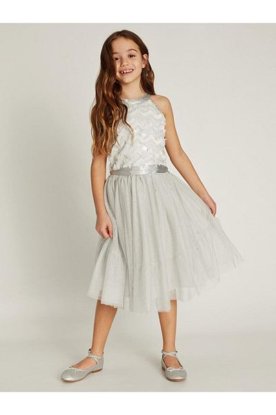 LC Waikiki Fata Copil Rochie Ctk Gri
