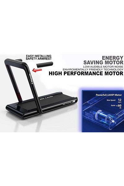 Skyland SKY LAND Fitness 2 in 1 Treadmill Machine Walking Pad & Running Pad with Remote Control and Bluetoot