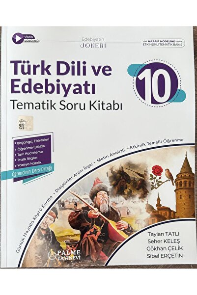 Palme Yayınevi 10.sınıf Joker Türk Dili Ve Edebiyatı Soru Kitabı Tematik *yen...