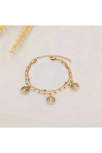 Ayzen Tree of Life Double Layer Bracelet