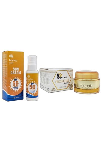 Har-Bee Sun Cream Spf 50+ - 100 ml + Har-Bee Propolis Skin Care Cream – 50 ml
