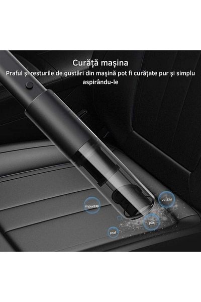 varioshop Aspirator auto multifunctional VarioShop®, pentru casa si masina, 3 accesorii incluse: duza ingusta