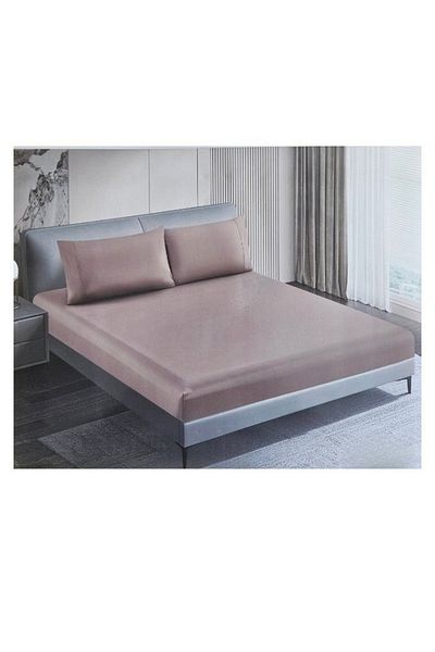 smart home طقم شرشف مطاط مكون من 3 قطع- شرشف زوجي 200×200+30 سم + 2 غطاء وسادة مقاس 50×75