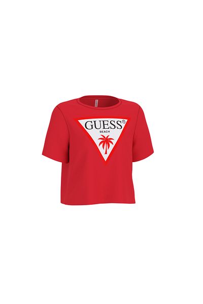 Guess Logo Crop Women's Boxy Fit T-Shirt