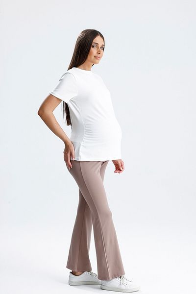 KATLİN MATERNİTY WEAR Maternity T-Shirt, Crew Neck Lycra Cotton Fabric