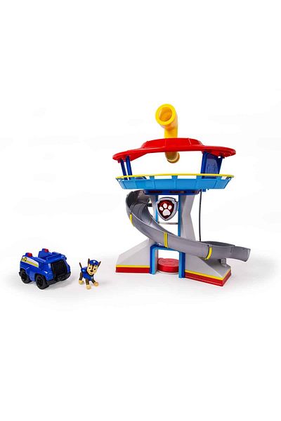 PAW PATROL Chase Figure and Vehicle - Lookout Sound and Light Observation Tower Play Set