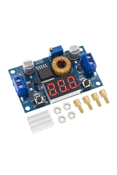 Motorobit XL4015 5A Dijital Ekranlı Ayarlanabilir Voltaj Düşürücü Modül