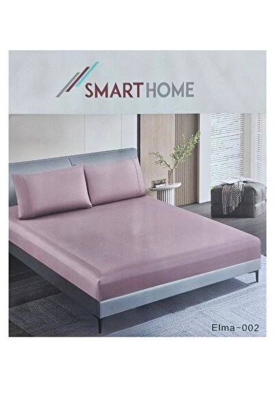 smart home 3-piece fitted sheet set - double sheet 200x200+30 cm + 2 pillowcases 50x75