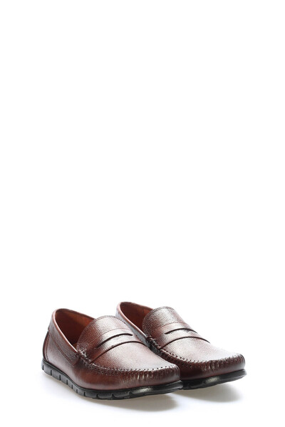 TUGERDİ Tugerdi Brown Inside and Outside Genuine Leather Rubber Sole Quality ...