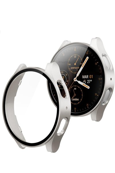 MMP SHOP Samsung Galaxy Watch 7 44mm Uyumlu Sert Pc Kasa Ve Ekran Koruyucu Kılıf