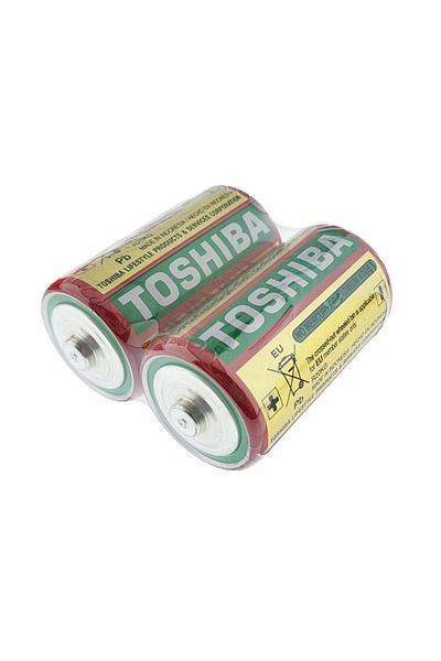 Toshiba Set de 2 baterii R20, Toshiba Heavy Duty D, 1.5V, învelite în folie