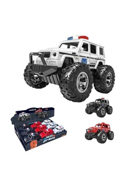 Easy Tedarik Zgf-989-6 Vardem Friction Vehicle Off-Road Police Jeep