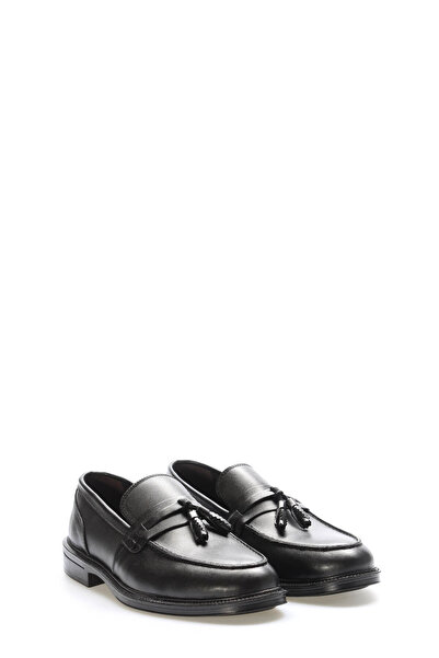 TUGERDİ Tugerdi Black Tassel Genuine Leather Black Thermo Sole Quality Men's ...