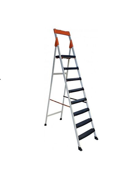 HARBINGER Double Folding Ladder Made of Enameled Aluminum ®, Folding, Maximum 7 1