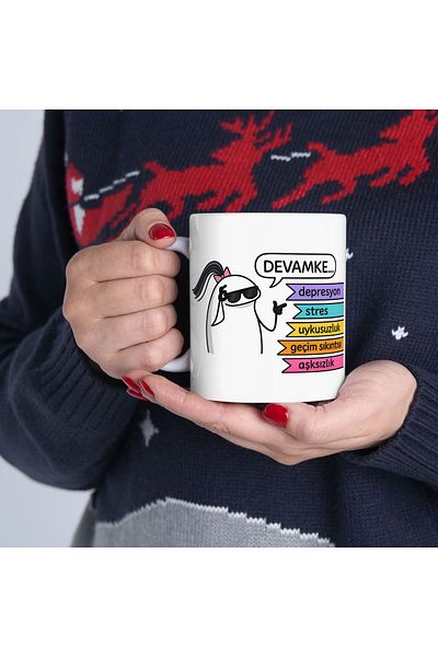 sıradışıhediyem Devanke Mug Cup Gift Birthday Gift for Friend