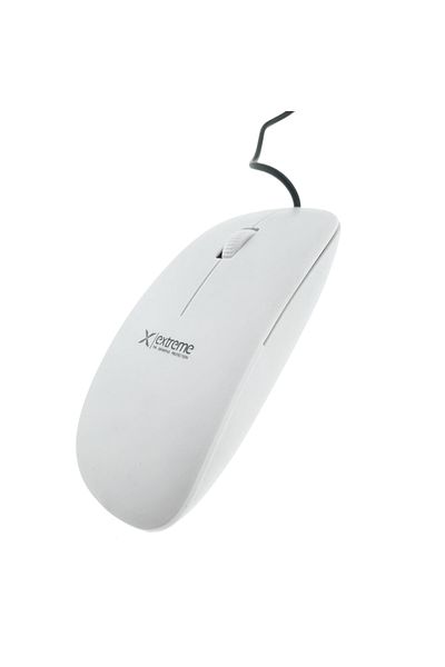 XTREME Wired mouse with USB-C connector, 3D, Lacerta 94674, 1000 DPI, 115 x 60 x 25 mm, 120cm cable, white