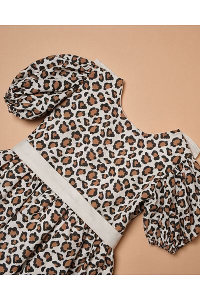 Little Pumpkin Girl's Leopard Printed Dress