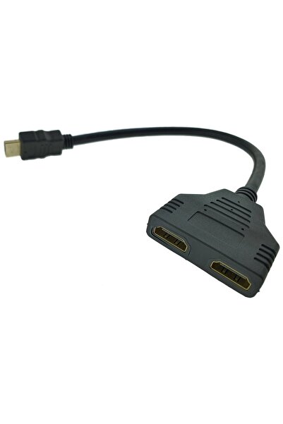 OEM HDMI splitter adapter cable, HDMI male to 2 HDMI female ports, ADAPTHDMI, passive, 25 cm, black