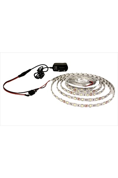 bt bayır teknoloji Mutfak Tezgah Üstü Için 5 m Beyaz Şerit Led12v Adaptör Tak Çalıştır Aç Kapa Anahtar