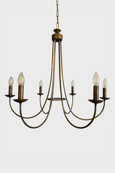 Favori Aydınlatma Classic Style Antique Colored 6 Headed Chandelier