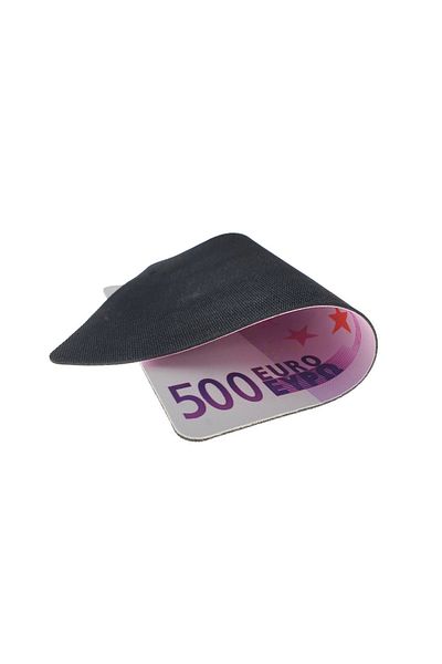 OEM Mousepad made of rubberized textile material, 275x200x2mm, design 500 Euro