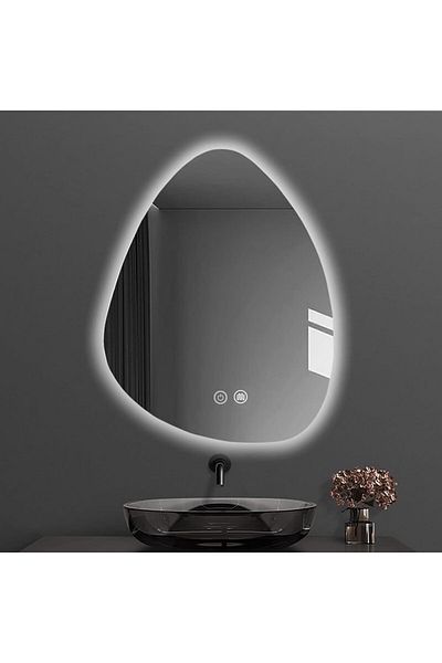 K Korman Oglinda Baie LED 80x60cm Touch Sistem Dezaburire Dimabila