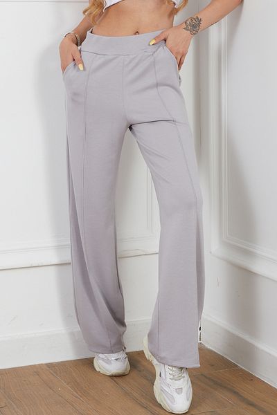 DPARİS Modal Grass Soft Textured Wide Leg Trousers