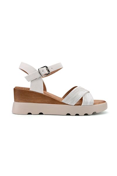 Tmall Women's Sandals, With Platform, Made of Eco-Leather, SA94, White