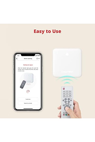 SwitchBot Hub Mini - White Remote Control Hub for Air Conditioning, TV and Other Infrared Controllab
