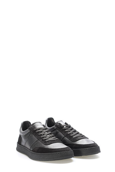 TUGERDİ Tugerdi Black Smoked Genuine Leather Thermo Sole Lace up Quality Men'...