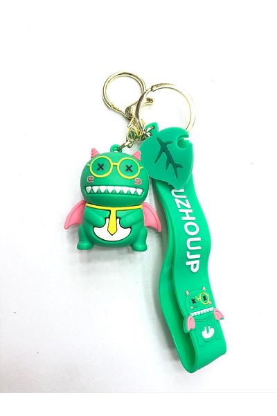 uğurlu dükkan 3D Yuzhoujp Dinosaur Silicone Keychain