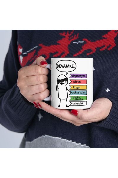 sıradışıhediyem Devanke Mug Cup Gift Birthday Gift for Friend
