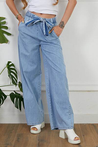 DPARİS Relaxed Fit Slim Fit Jeans with Elastic Waist