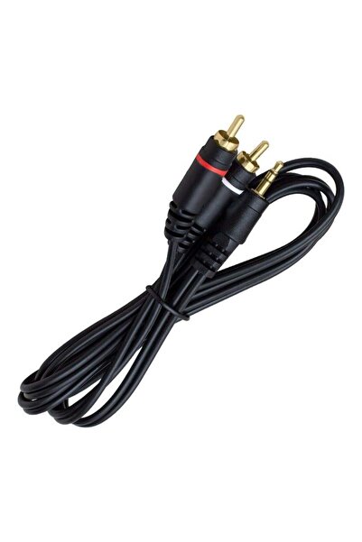 Powermaster PM-4283 2 RCA 3.5 Mm Stereo 1.5 Metre Kablo