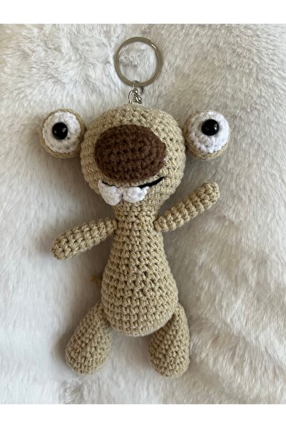 stoks toys سلسلة مفاتيح Buzdevri Sid محبوكة يدويًا