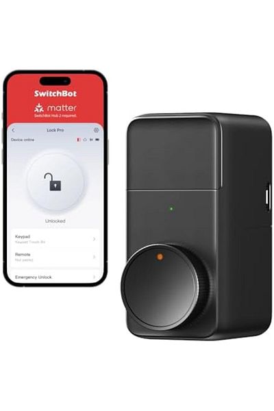 SwitchBot Smart Lock Pro, Keyless Entry Door Lock, Smart Door Lock Front Door, Electronic Smart Dead