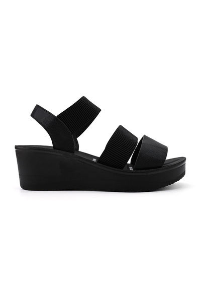Tmall Sandale de dama,Cu platforma,Din Piele Ecologica,SA92,Negru