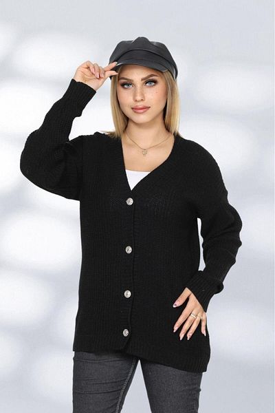 Fox Life Kids Women's Button Detailed Long Straight Cardigan Flt1007