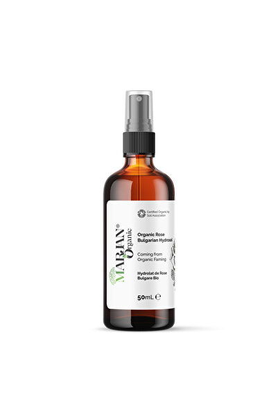 Marjan Organic ماء الورد البلغاري العضوي ٥٠ مل - ماء زهور نقي ١٠٠٪ - تونر ورذ...