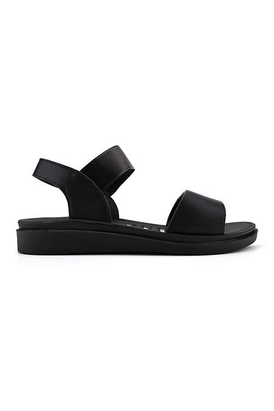 Tmall Sandale de Dama,Cu Talpa Joasa,Din Piele ecologica,SA89,Negru