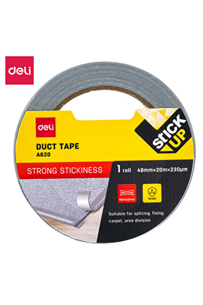 Deli شريط لاصق EA620، بكرة واحدة، 48 مم × 20 م - مثالي للإصلاحات والختم وتثبي...