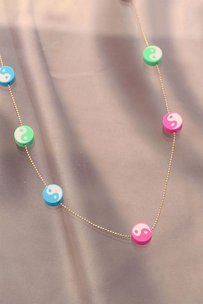 Clariss Colorful Ying Yang Fimo Necklace