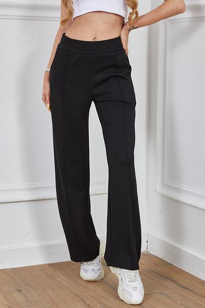 DPARİS Modal Grass Soft Textured Wide Leg Trousers