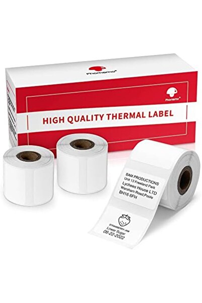 Phomemo 3 لفات من ورق الملصقات الحرارية، ملصقات ذاتية اللصق متعددة الأغراض لص...