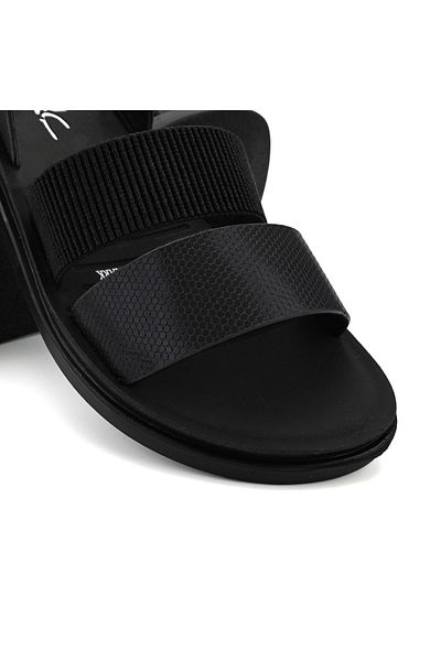 Tmall Sandale de Dama,Cu Talpa Joasa,Din Piele ecologica,SA88,Negru