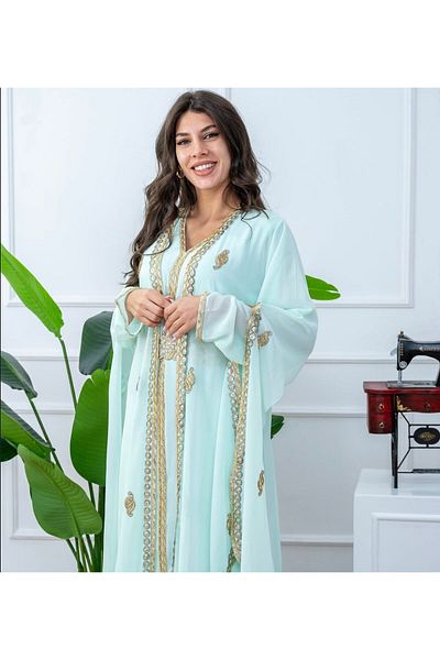 al bent al sharqieh Moroccan embroidered caftan luxury dress Women kaftan dresses