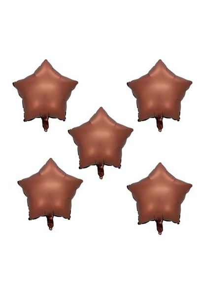 ZENVİVA Star Foil Balloon Caramel 18 Inc