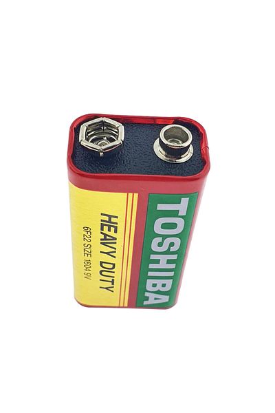 Toshiba Baterie de 9V, Toshiba Heavy Duty, 6F22, învelită în folie