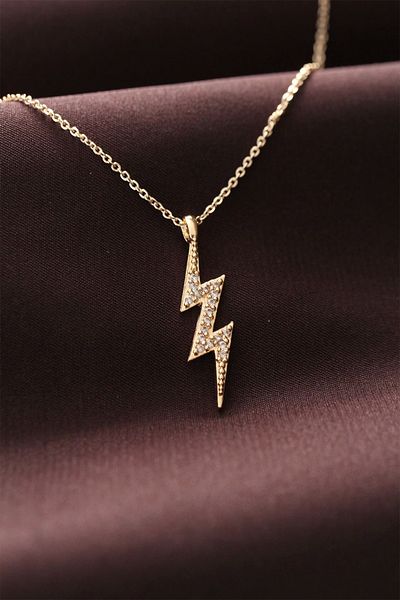 Clariss Zircon Stone Lightning Design Women's Necklace