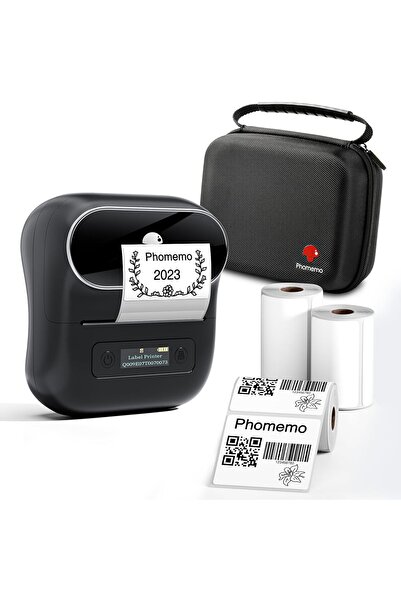 Phomemo صانع الملصقات - طابعة ملصقات حرارية M220، طابعة محمولة تعمل بتقنية البلوتوث متوافقة مع أجهزة Android و